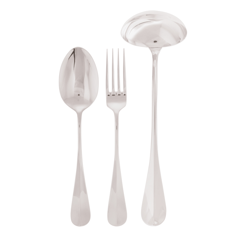 Sambonet 52586-80 Confezione 3 Pezzi per Servire Inox Collezione Baguette