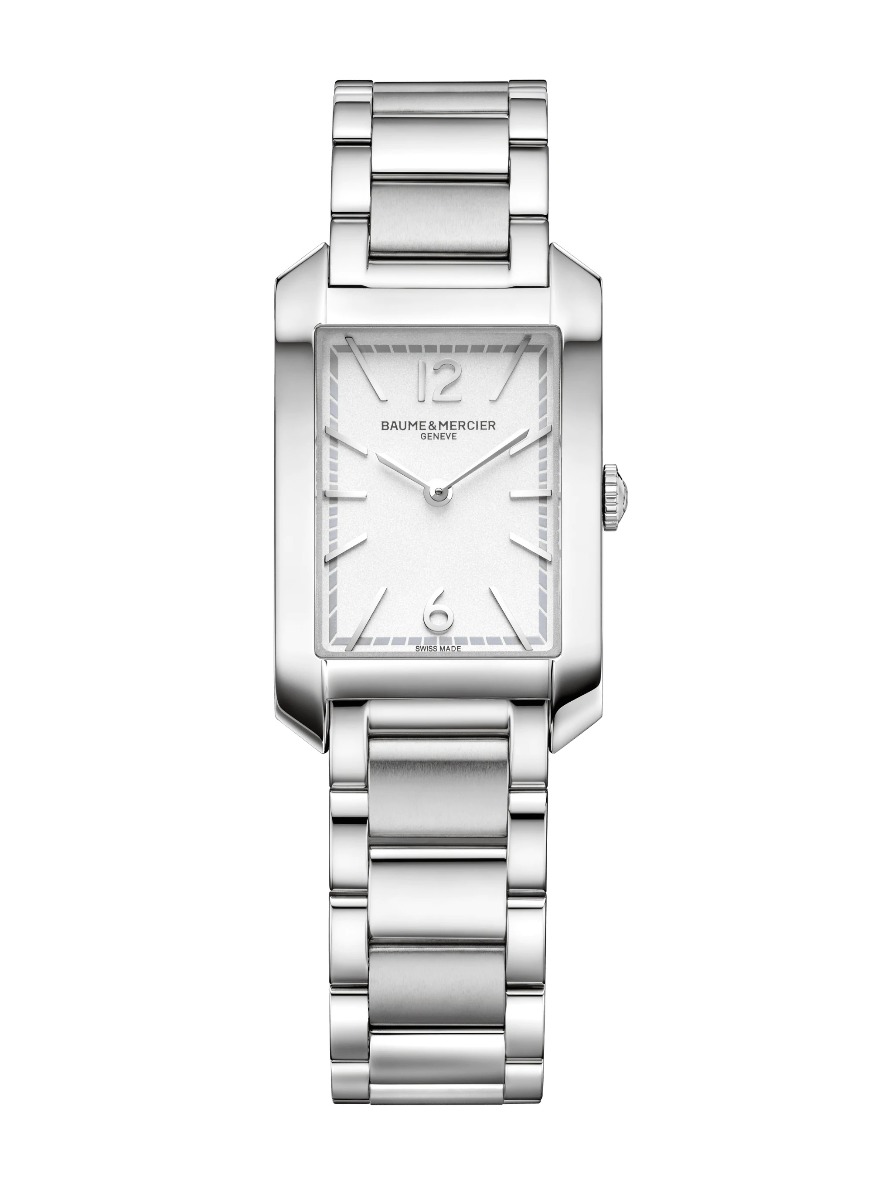 Baume \u0026 Mercier Hampton / orologio donna / quadrante madreperla, indici  diamantati / cassa e bracciale acciaio