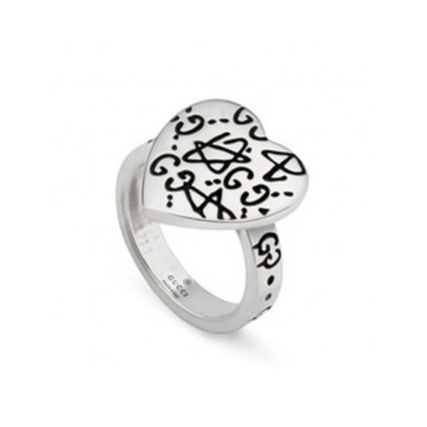 Gucci / Gucci Ghost / anello cuore / argento