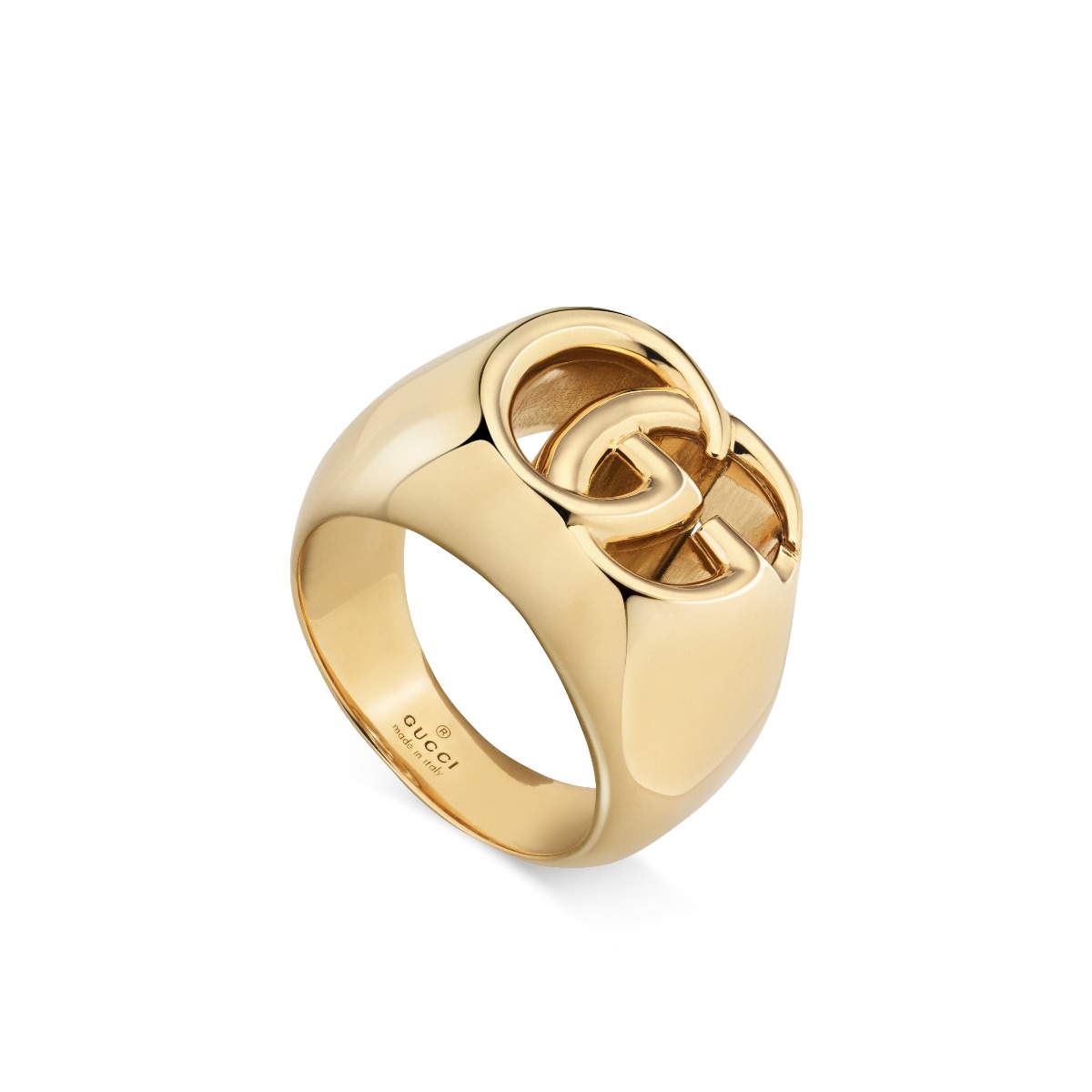 Gucci - Anello - Oro Giallo 750/1000 - Fascia Smaltata - Mis. 15 Usato -  Outlet dei preziosi